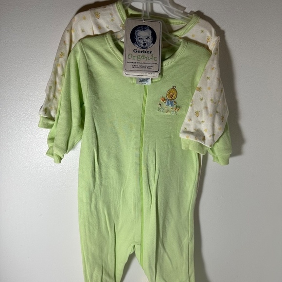 Gerber Organic set of 2 sleep' n play footed pyjama - Picture 3 of 4